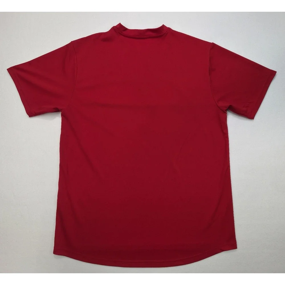 VINTAGE Nike Shirt Mens M Red Center Swoosh Sphere Y2K Limited‎ Use